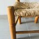 Children's chair blond wood and straw
