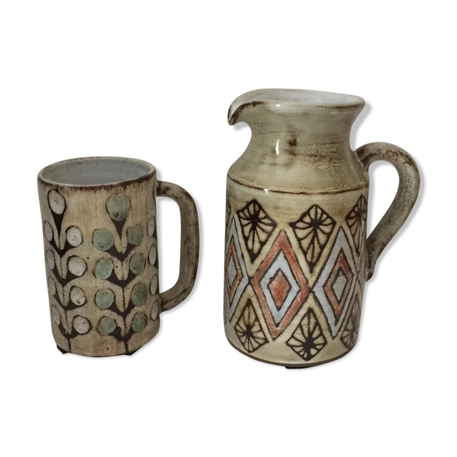 Set of two Malarmey ceramics