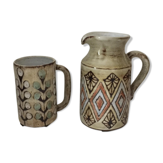 Set of two Malarmey ceramics
