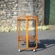Vintage serving trolley, folding trolley, thermoformed wooden serving trolley