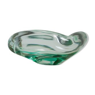 Max Verboeket glass ashtray for Maastricht Kirstalunie Netherlands signed
