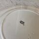 Round dish HBCM Creil & Montereau model Scots blue pink years 40-50
