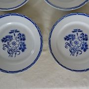 6 assiettes plates Lunéville  faience ancienne