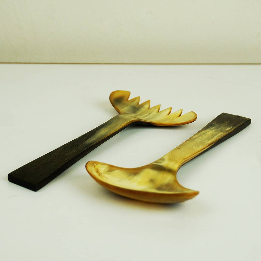 Hagenauer Vienna Horn Salad Servers