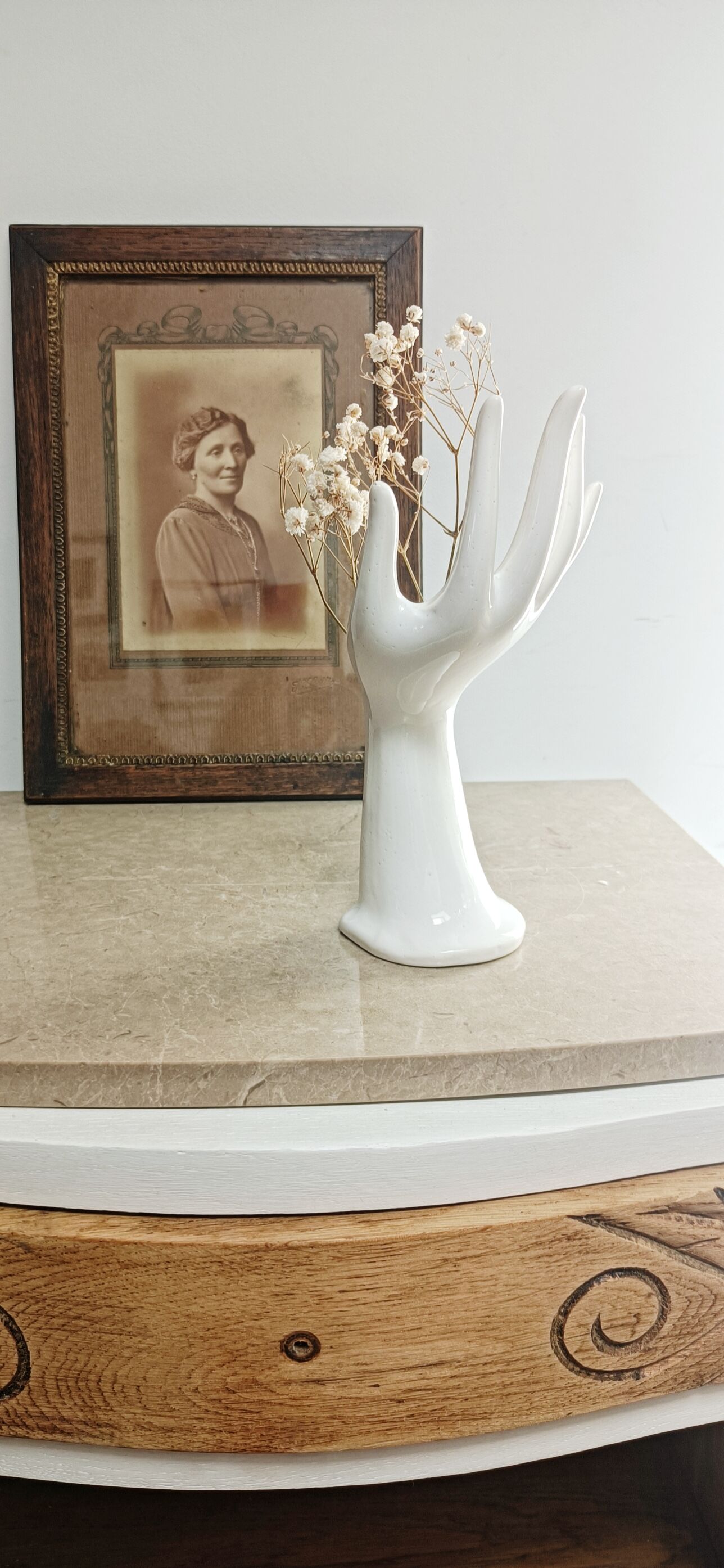 Vase baguier soliflore hand