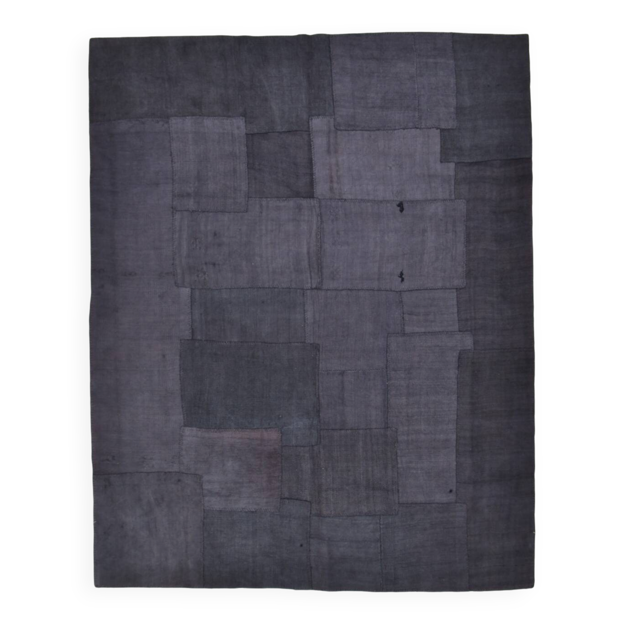 Tapis Kilim vintage surdimensionné gris cendré 8x10, 245x306 cm