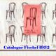 Chaise bistrot cannée Fischel N°113, vers 1925