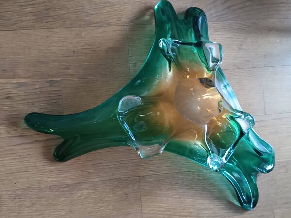 Grand centre table verre de Murano années 1950