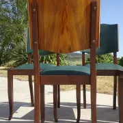 Chaises Art Déco restaurées, lot de 6
