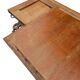 Dutch entryway wall coat rack / solid wood / carved decorations and mirror in the center / 1950s