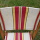 Chaise pliante toile 1940 1950 camping