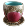 Cup and saucer in glazed ceramic end 19th