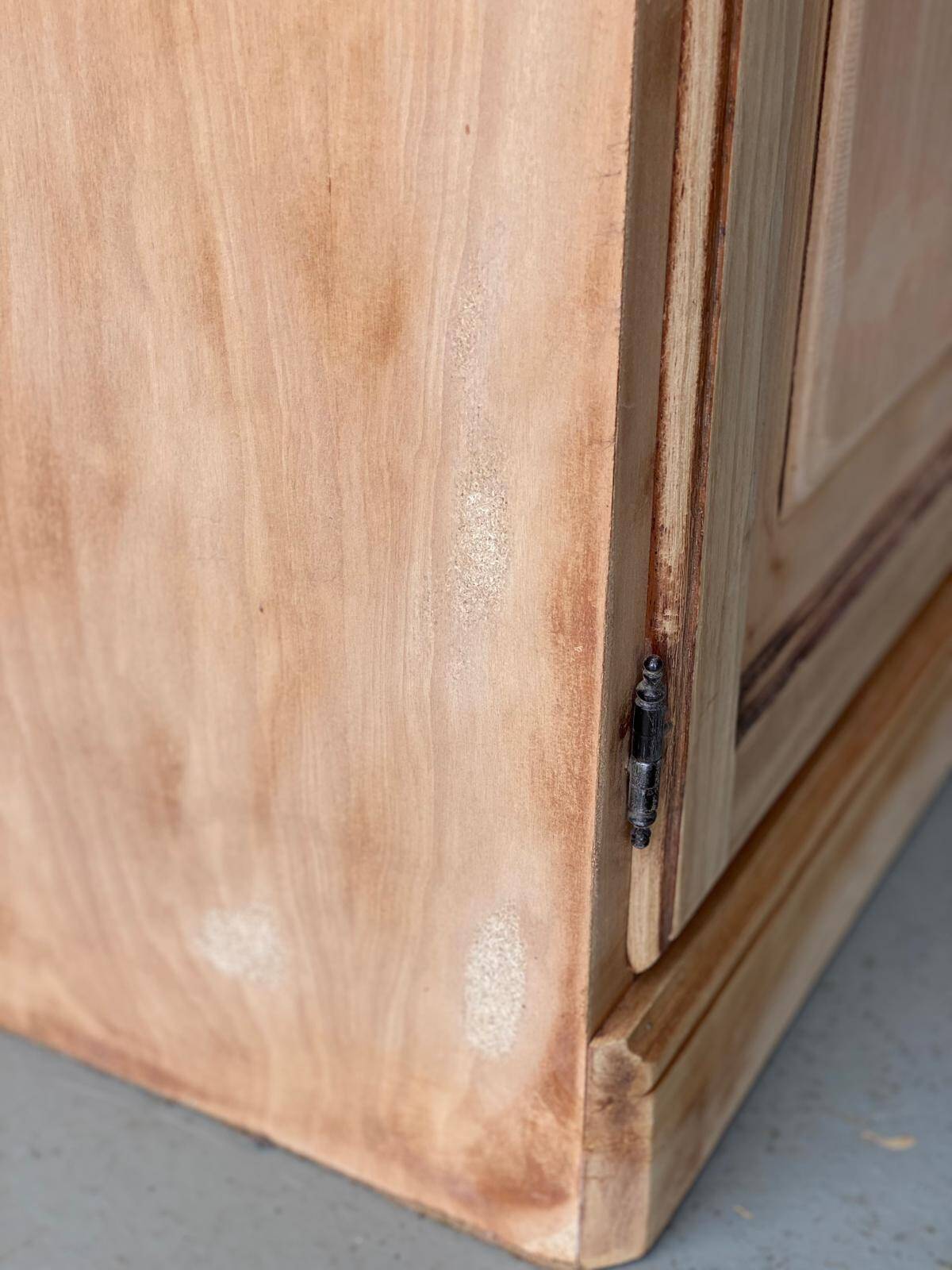 French vintage wooden bookcase