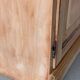 French vintage wooden bookcase