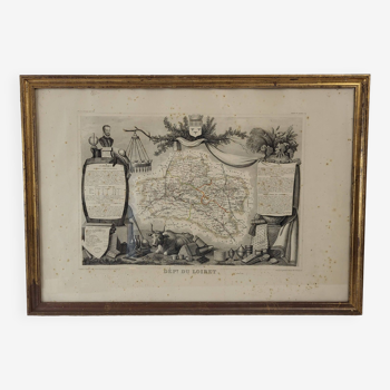 Engraving Illustrated National Atlas - Loiret