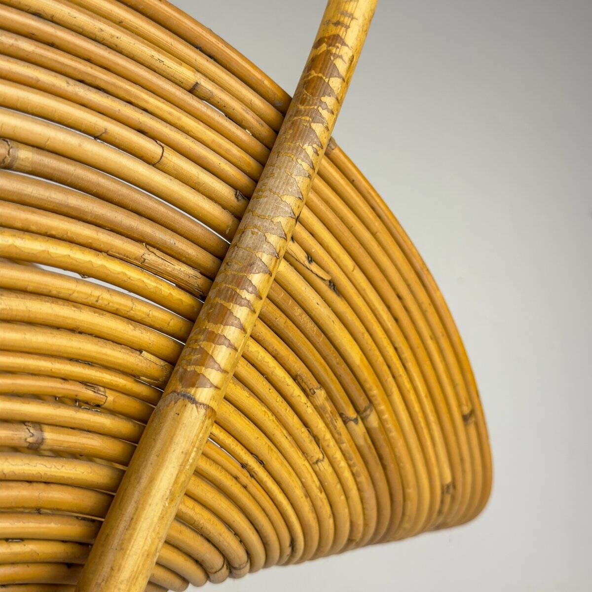 Vintage bamboo magazine rack by Vivai Del Sud, Italy, 1960s.