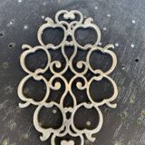 Pewter trivet, vintage apples model