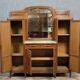 Art Nouveau period sideboard in mahogany and amboyna burl circa 1900