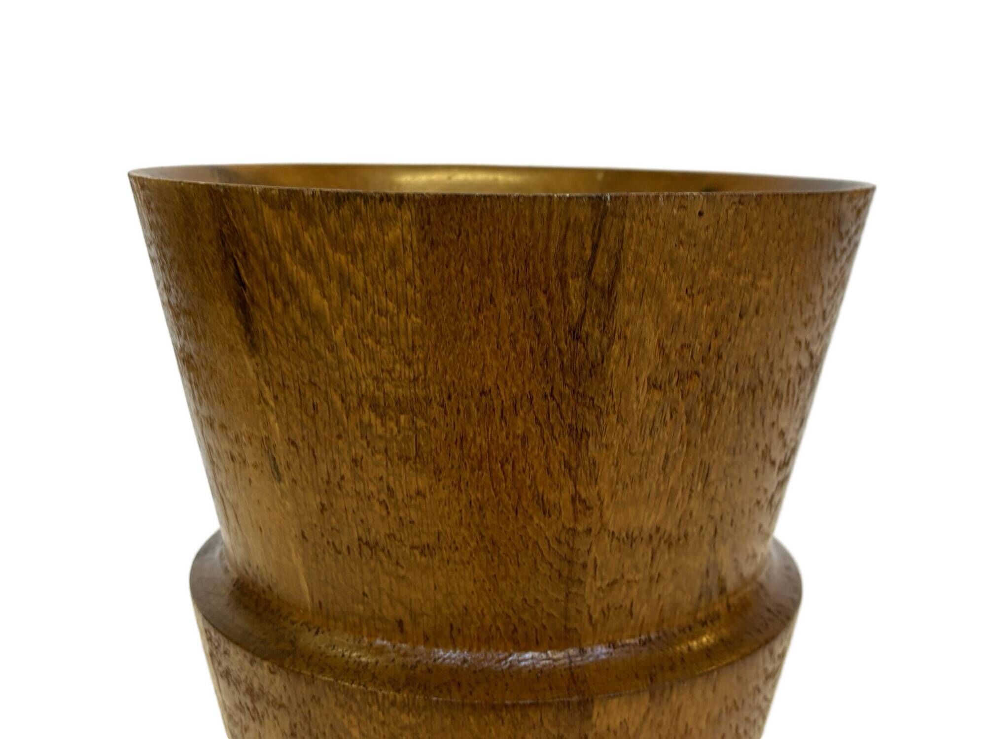 Vintage umbrella holder wooden basket storage 1960 minimalist design