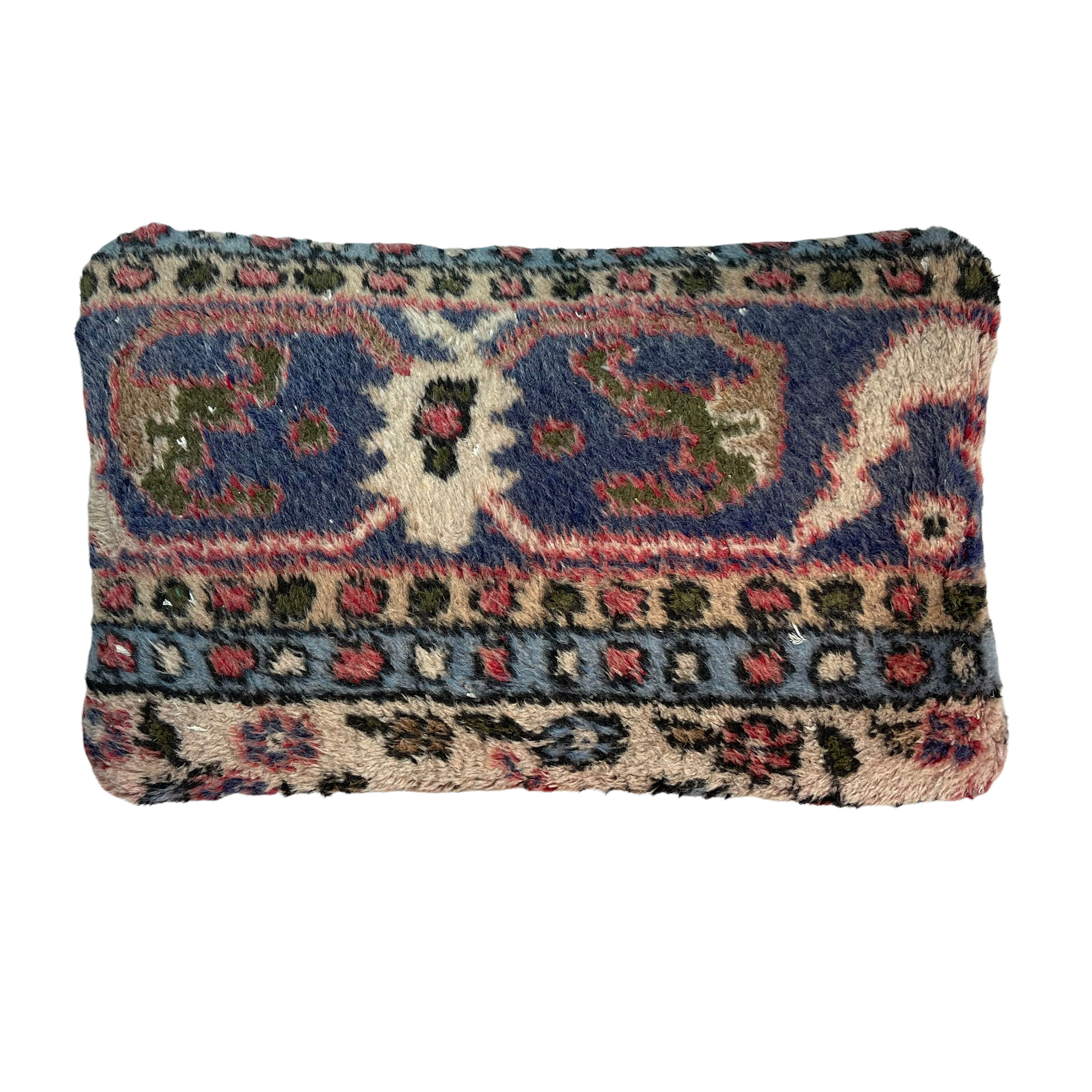 Vintage turkish rug cushion cover, 30 x 50 cm