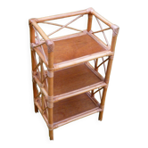 Small rattan shelf, 3 shelves, vintage
