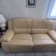 Set of 2 Beige 2/3 Seater Sofas - Classic/Club Style