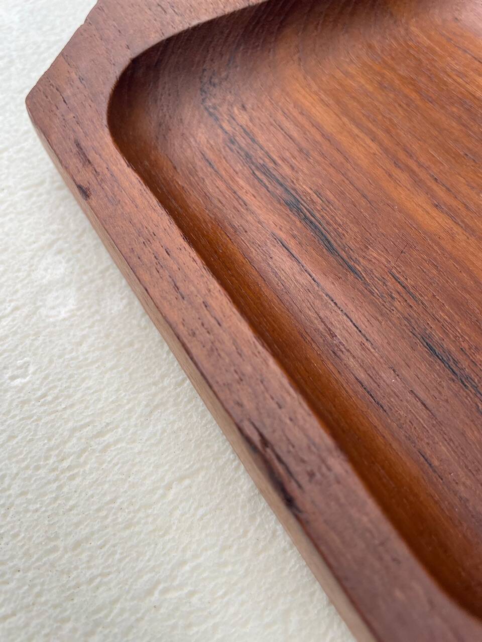 Plateau de service en teck de style scandinave, circa 1960