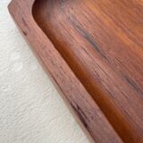 Plateau de service en teck de style scandinave, circa 1960