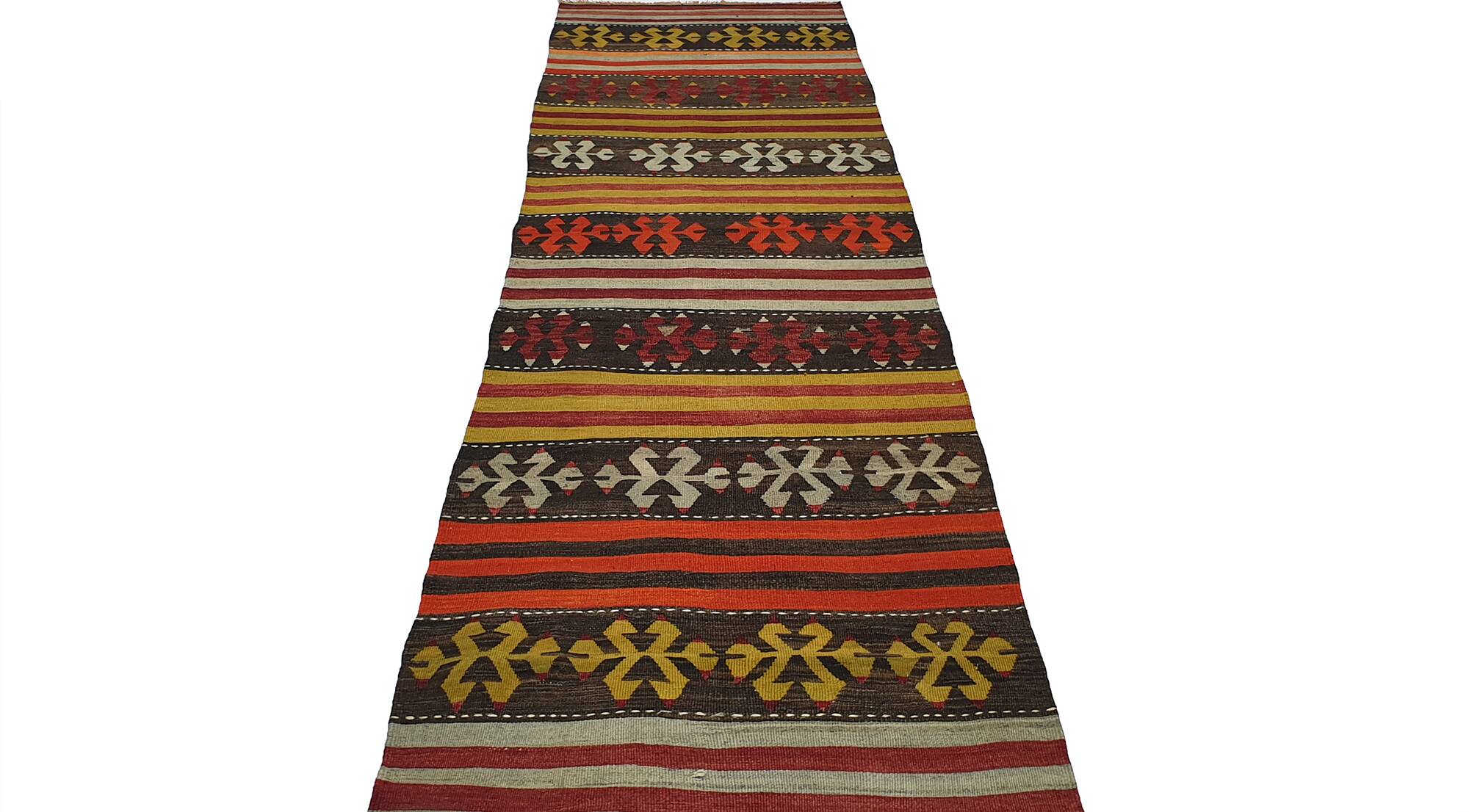 Turkish kilim rug, 324x0.87 cm, MYK-820
