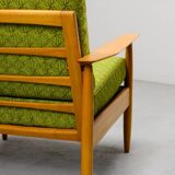Pair of Beech Wood Ladder Lounge Chairs after Grete Jalk for France and Son