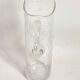 Chiseled crystal pitcher with floral decor 1950s Height 34 cm