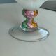Vintage Murano glass wavy multicoloured centrepiece bowl
