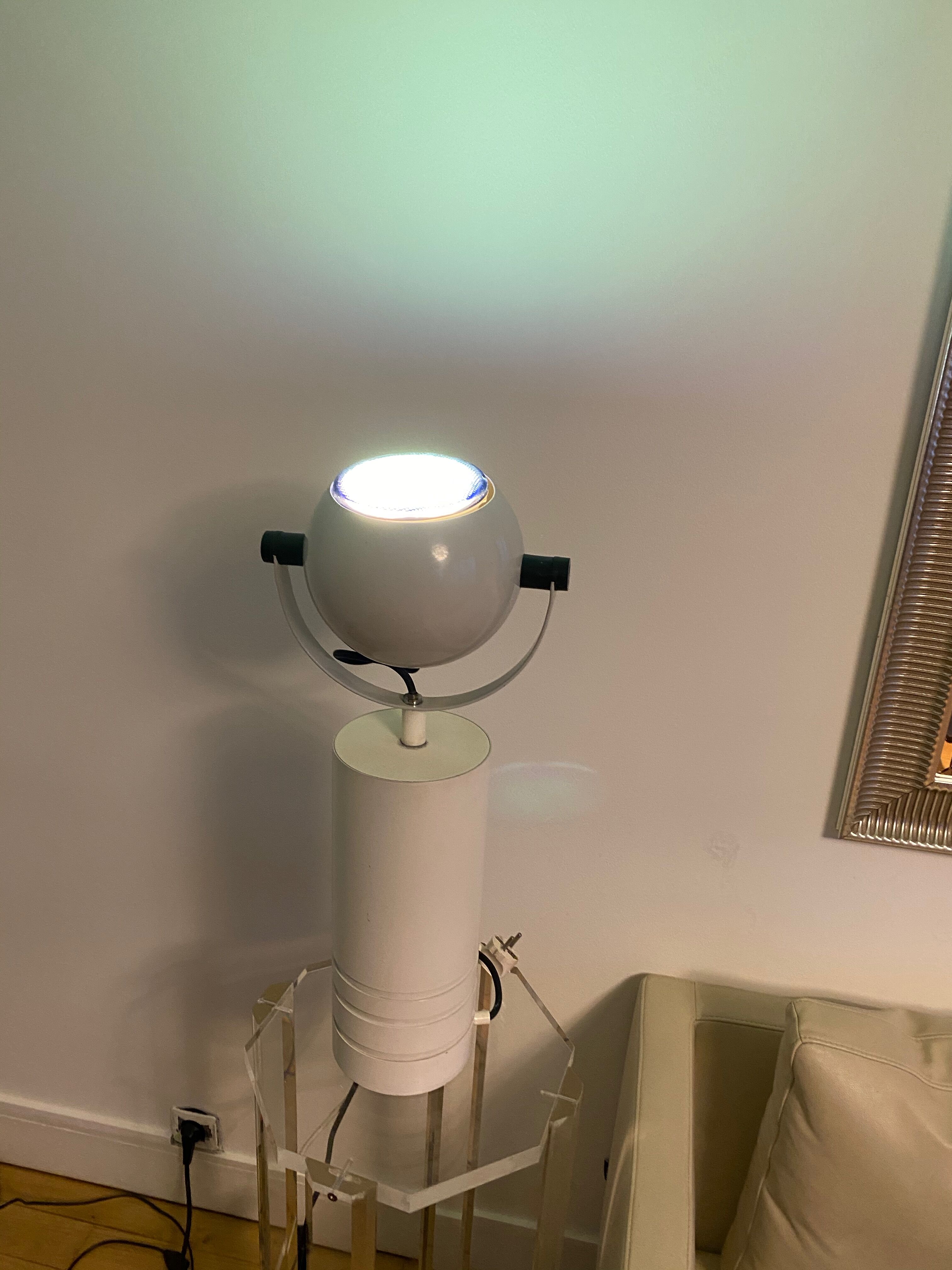Lampe eyeball, design italien des années 70