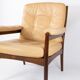 Fauteuil en bois foncé design danois, années 1960