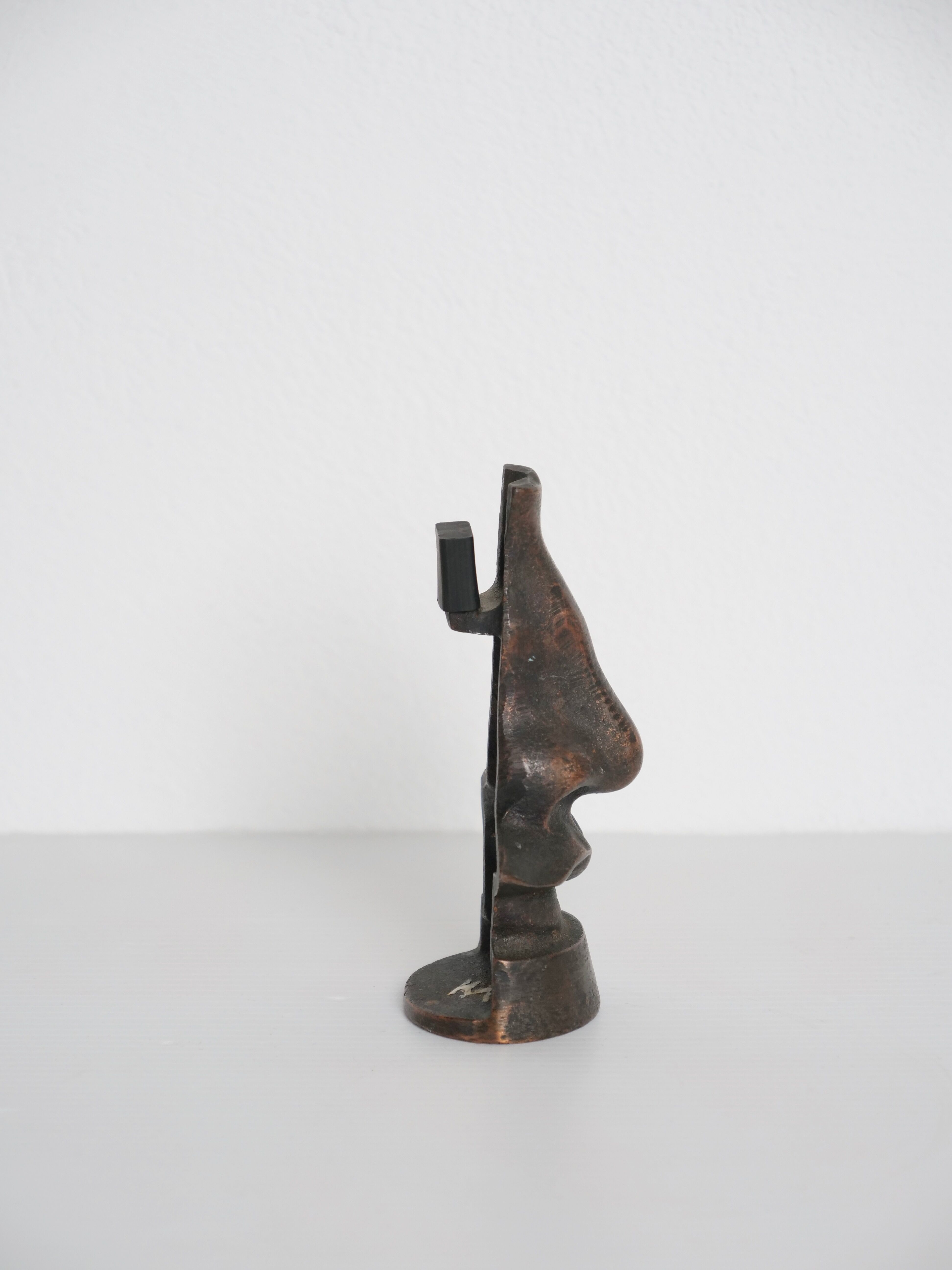 bronze nose sculpture Salvator Dali style