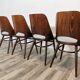 Chaises de salle à manger par Radomir Hoffman pour ton, années 1950, Set de 4