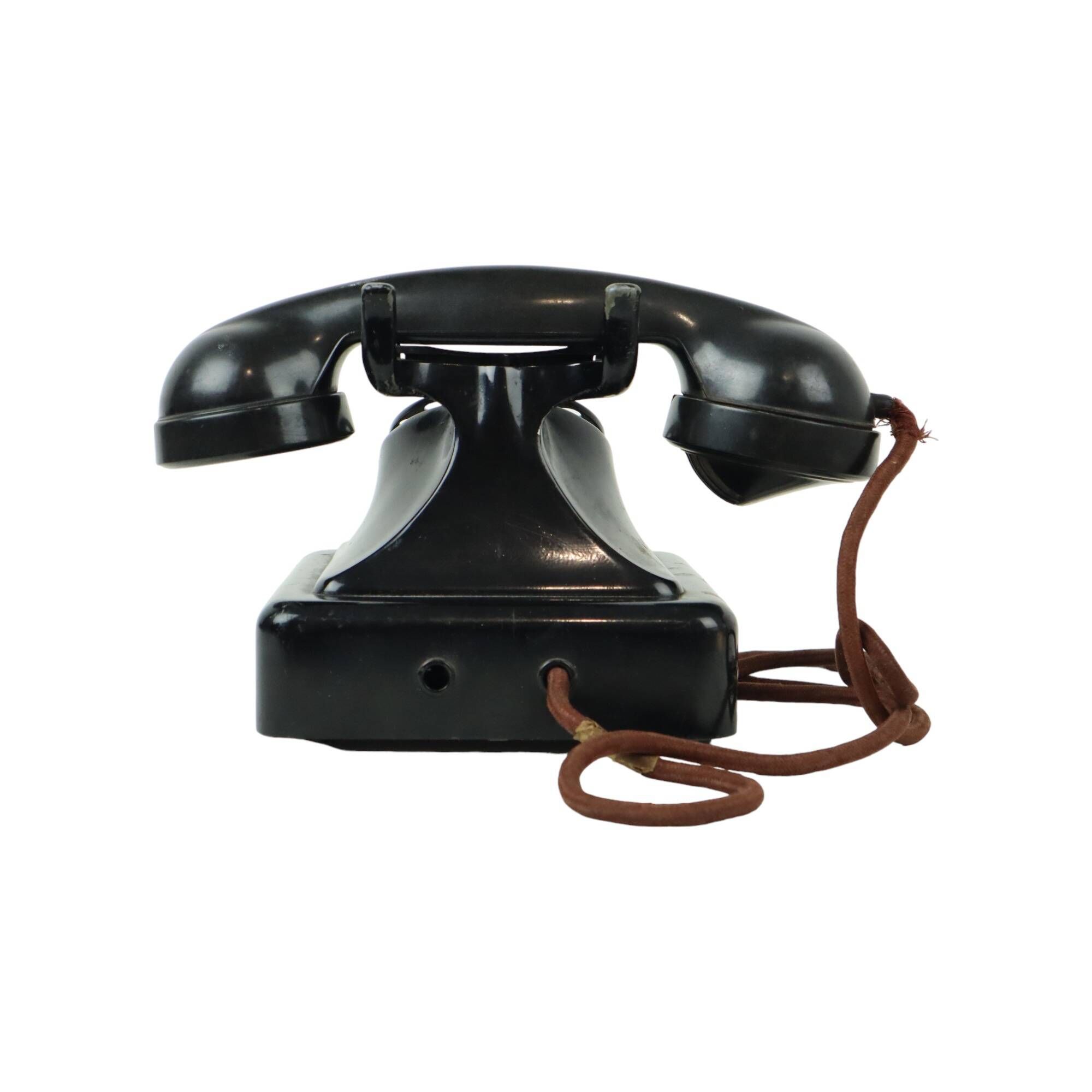 Old Rotary Telephone Bakelite and Metal Bell Telephone Company Belgium 1939