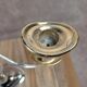 Vintage chandelier in silver-plated metal