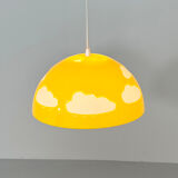 Yellow skojig cloud suspension by henrik preutz for ikea, 1990