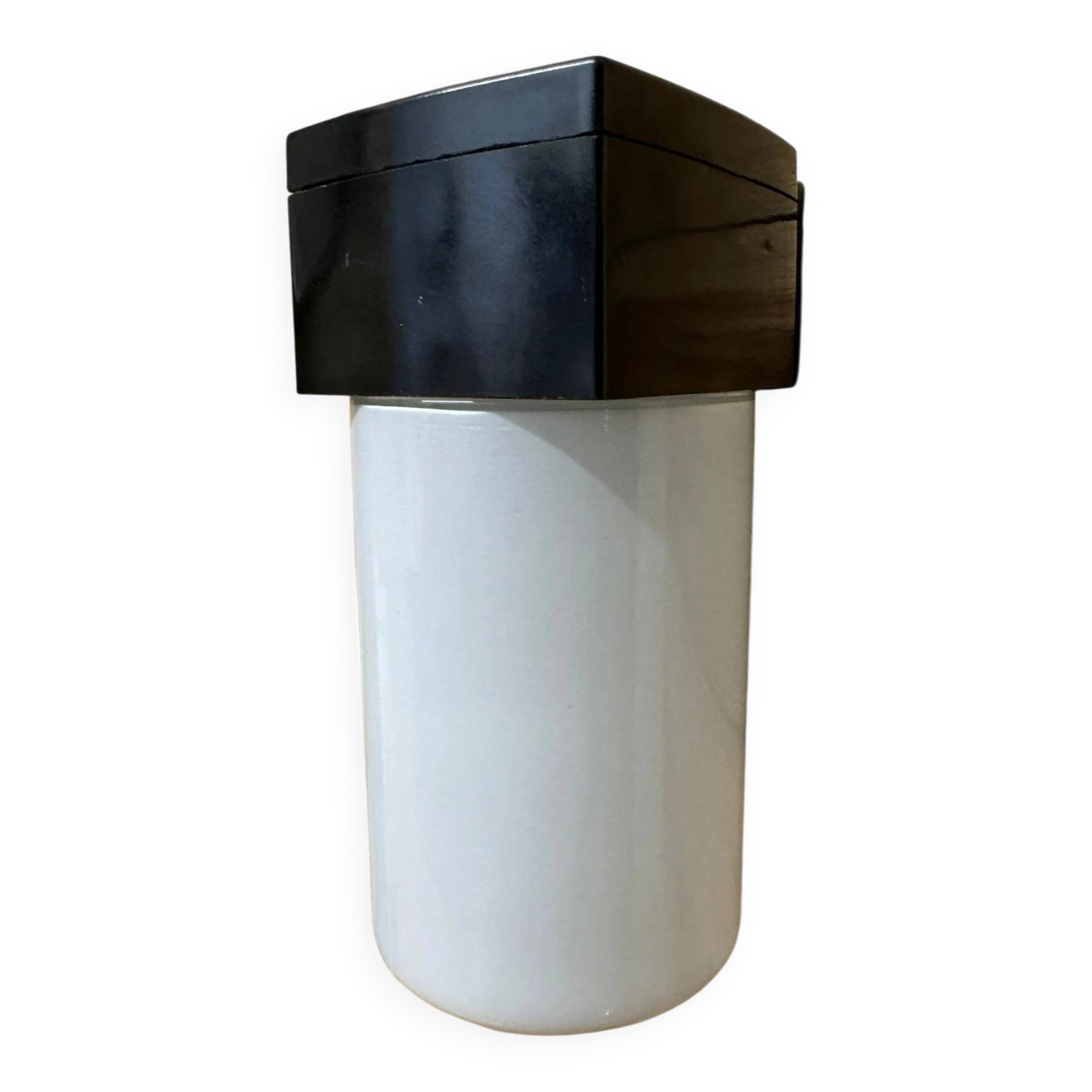 1970s Czech Bakelite & Opaline bathroom wall lights