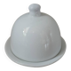 Individual porcelain butter dish