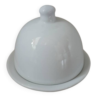Individual porcelain butter dish