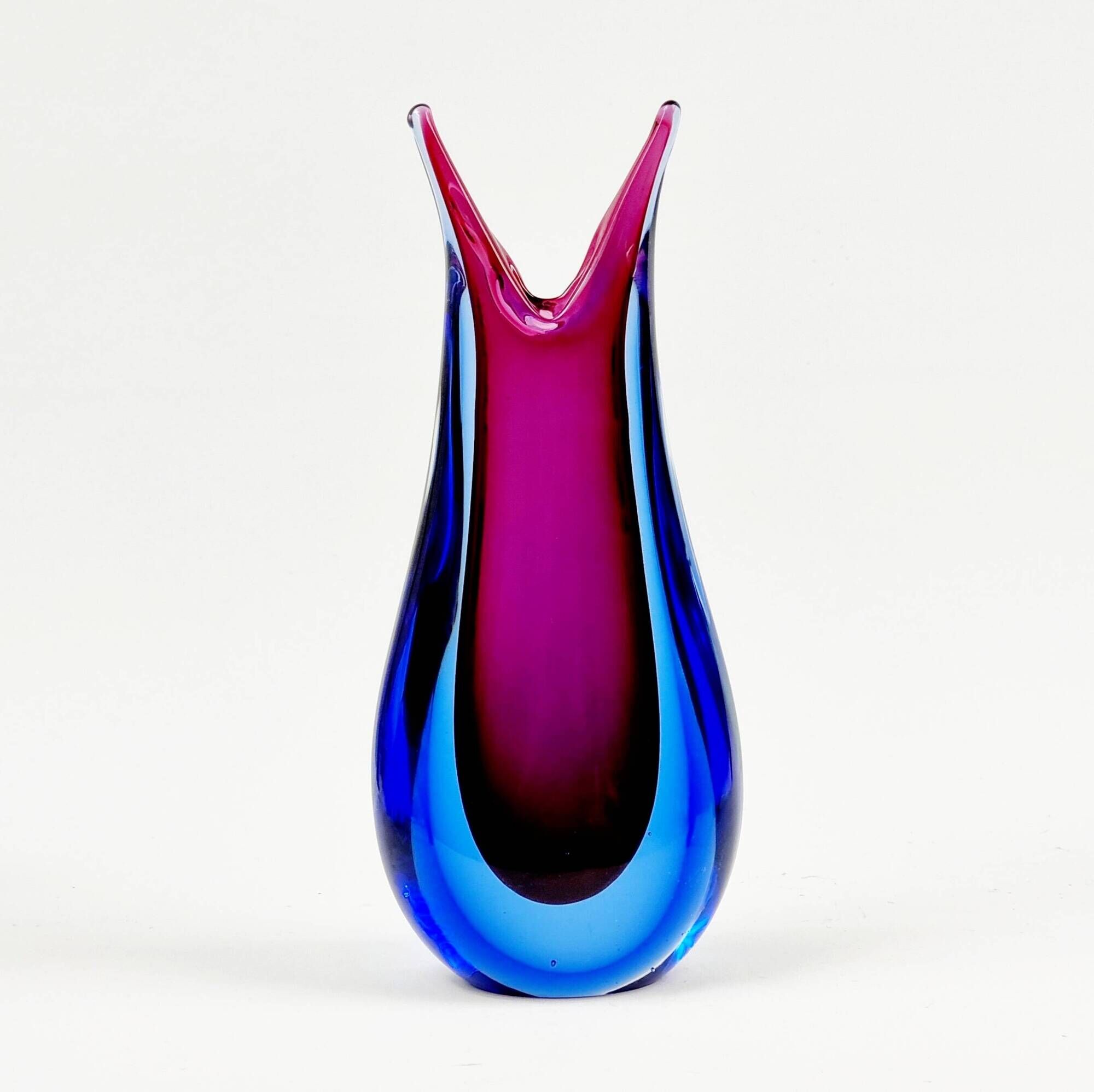 Mid-Century Sommerso Murano Glass Vase - Flavio Poli for Seguso, Italy, 60s