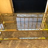 Gold metal coffee table