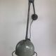 Lampe jielde de 1960 nuances de gris, plaque jielde