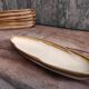 Set of 6 vintage English oval snack plates Active