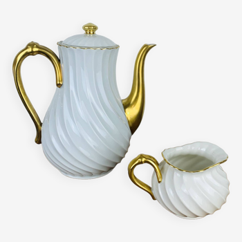 Haviland Limoges teapot and milk jug