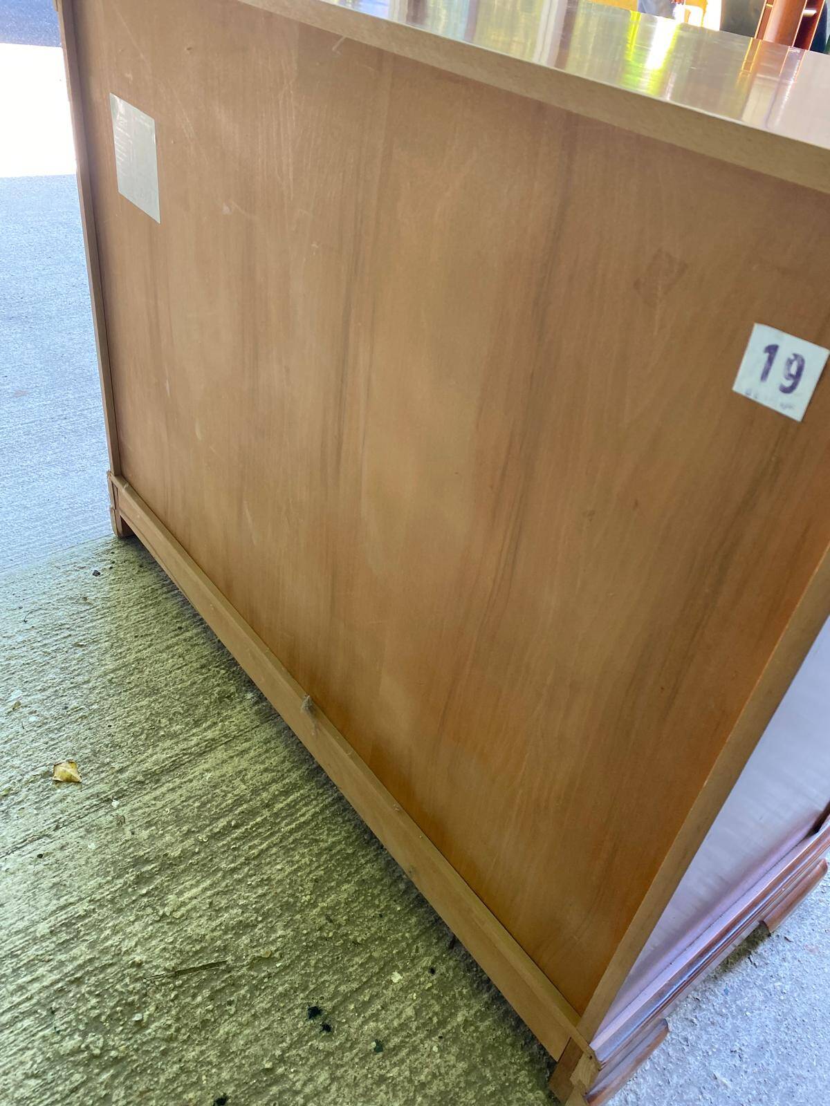 Vintage Louis Philippe solid oak sideboard, 20th century
