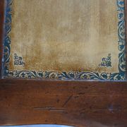Secretary with mechanism - 4 secret drawers - lock - marquetry chessboard - 1950