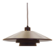 Danish pendant lamp with tiered metal shade, 1960s